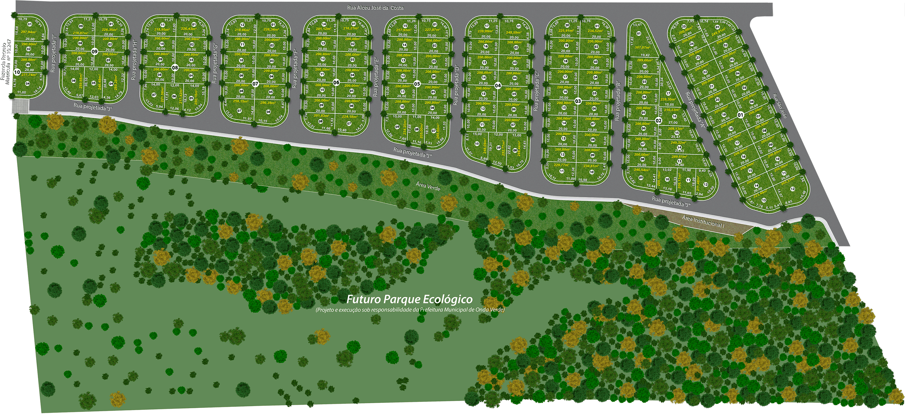 Mapa do Loteamento